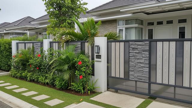 inspirasi pagar polycarbonate