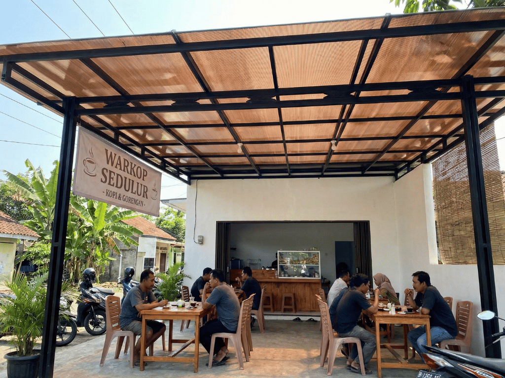 atap cafe outdoor polycarbonate bronze