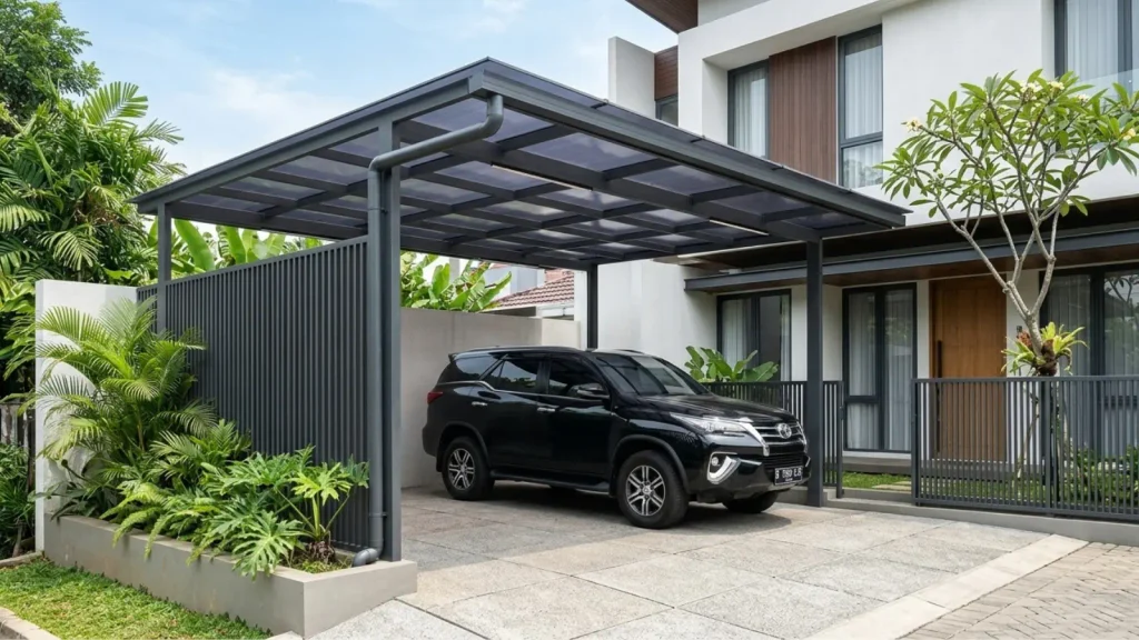 Desain Kanopi Garasi Mobil yang Fungsional