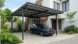 kanopi garasi mobil minimalis