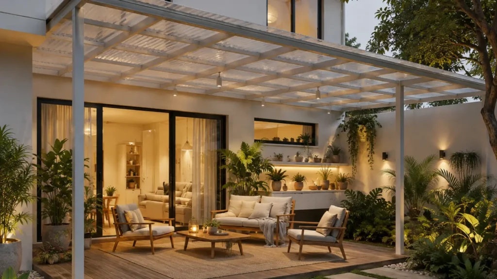 kanopi teras belakang rumah