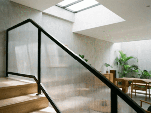 polycarbonate untuk railing tangga