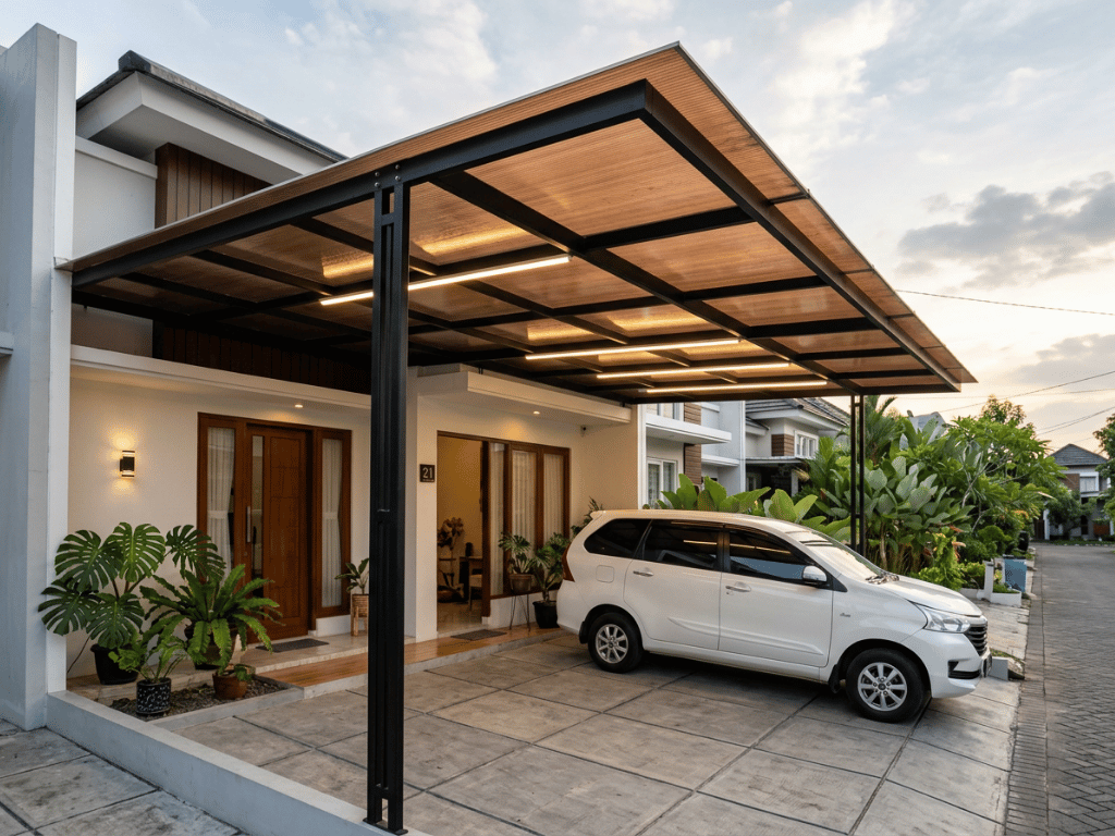 warna atap polikarbonat bronze