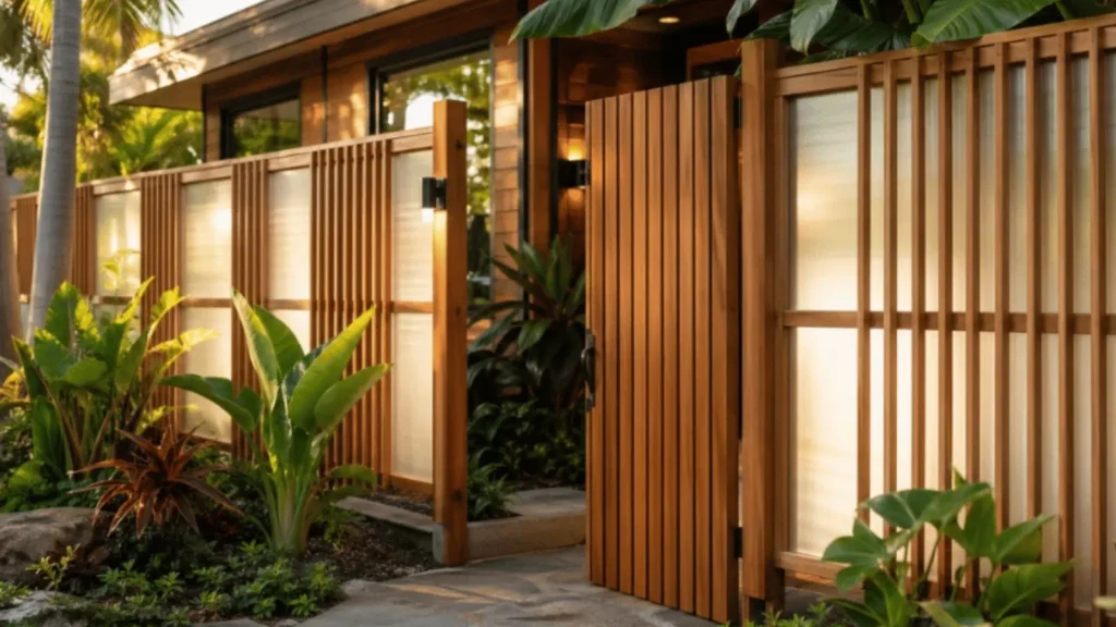Kombinasi Material Kayu dan Polycarbonate