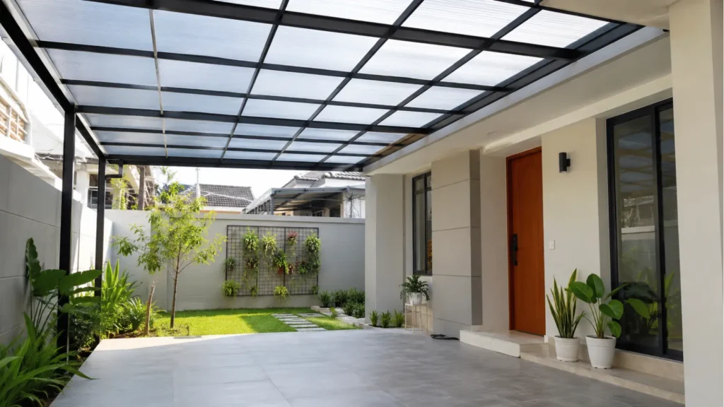 Penggunaan atap polycarbonate di rumah