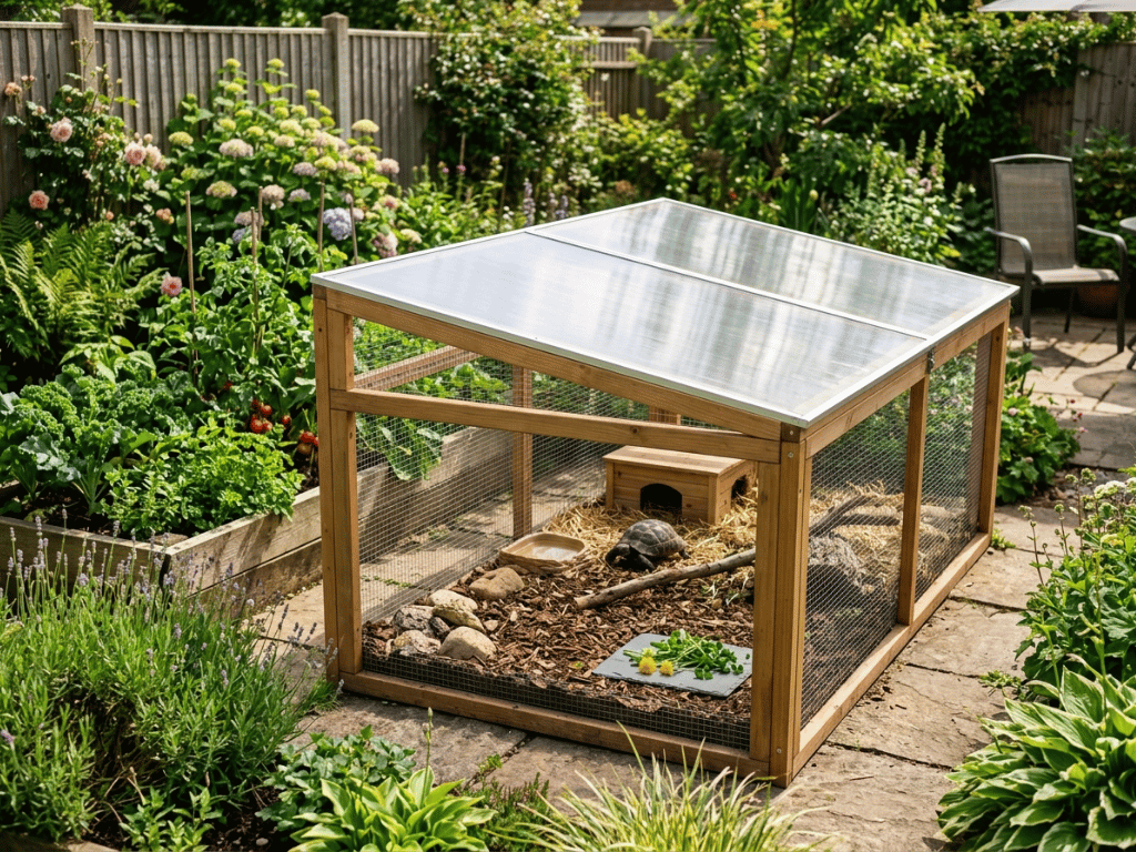 kebun dan kandang belakang rumah