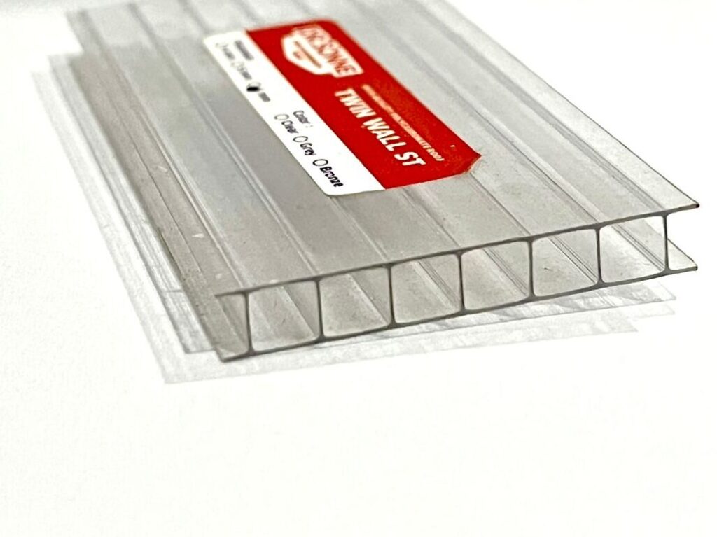 peredam panas atap kanopi dengan polycarbonate twin wall
