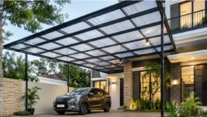 Rumah yang menggunakan atap polycarbonate