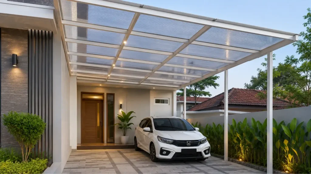 Atap Kanopi dengan polycarbonate