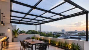 Atap Polycarbonate Harus Pakai Rangka Khusus