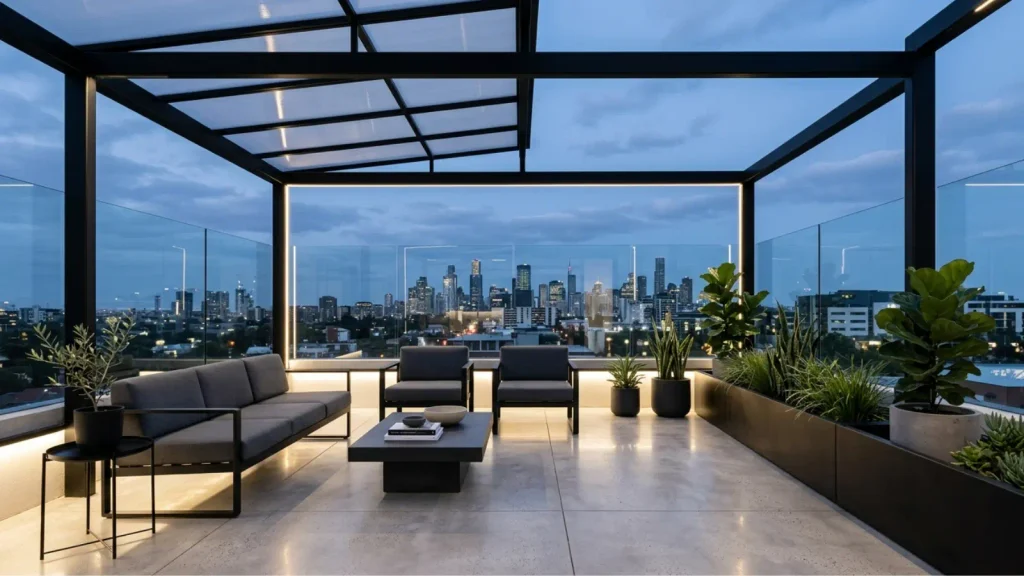 Penggunaan atap polycarbonate untuk rooftop