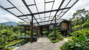 Fungsi atap polycarbonate dalam desain bangunan