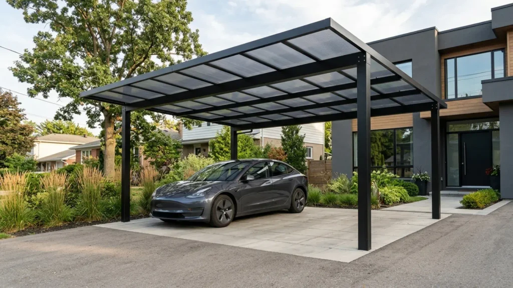 atap polycarbonate untuk area carport