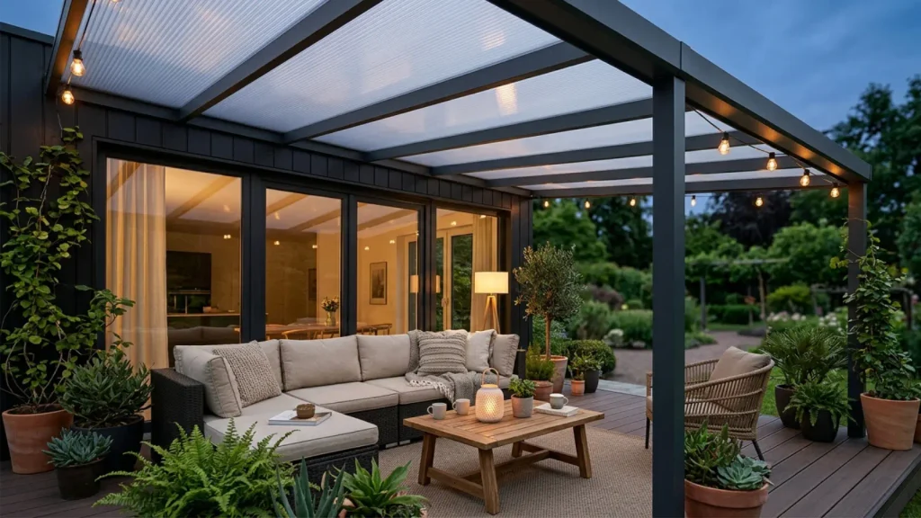 atap polycarbonate untuk area carport