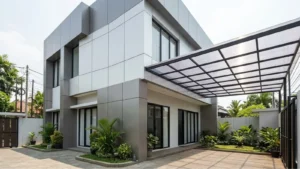 Kombinasi ACP dan Atap Polikarbonat