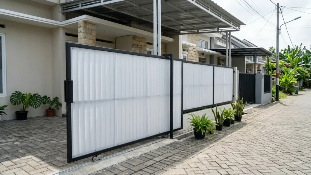 Penggunaan Polypropylene Penutup Pagar