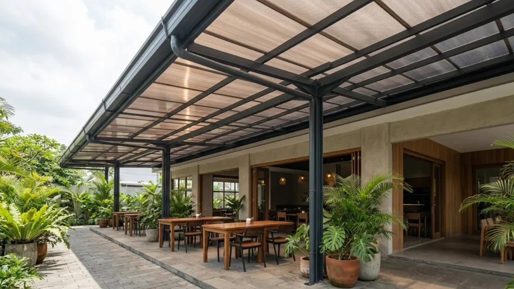 area outdoor cafe untuk bisnis