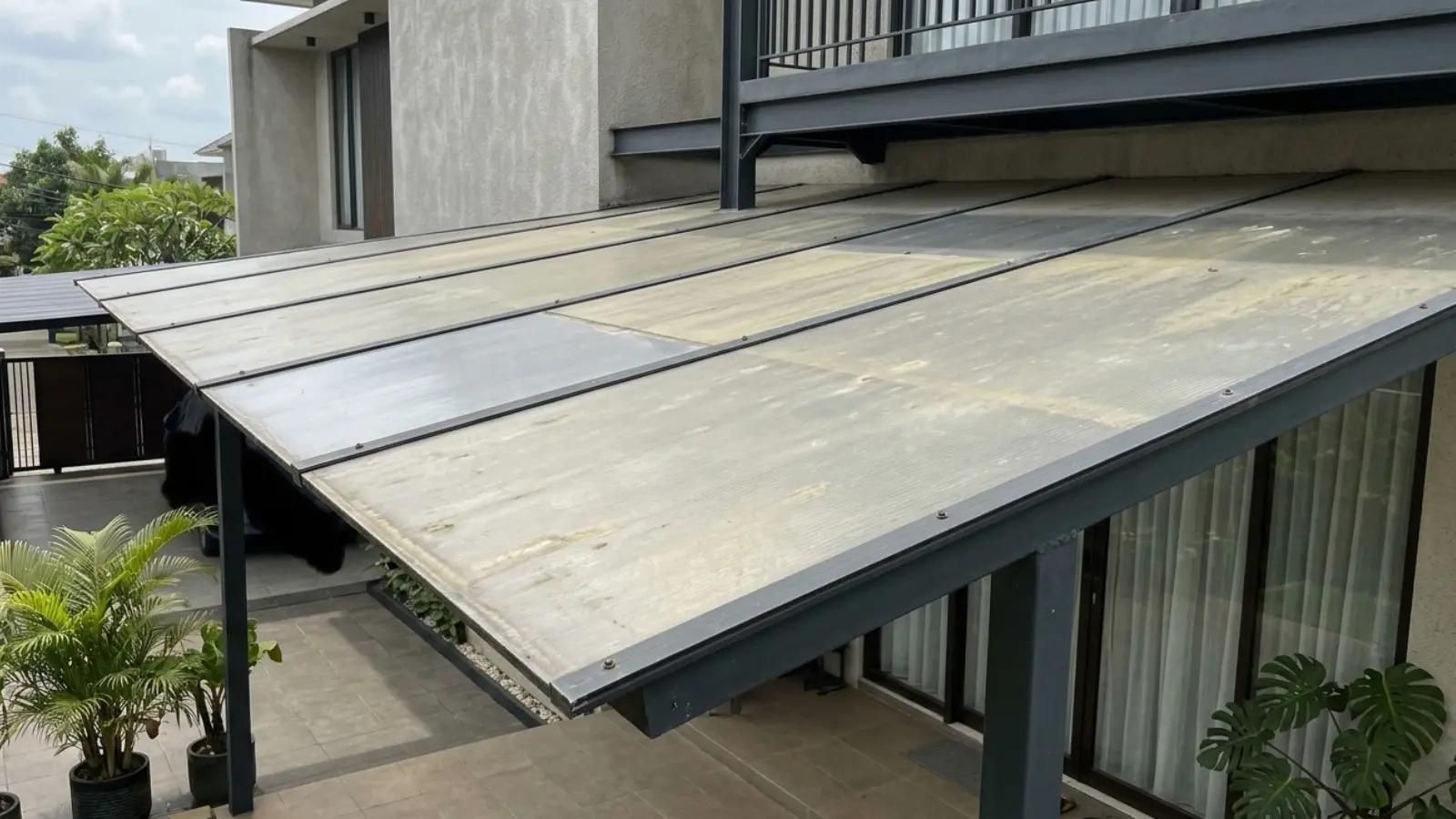 atap polycarbonate kusam