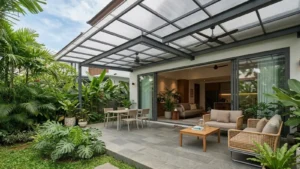 ruang semi outdoor untuk iklim tropis